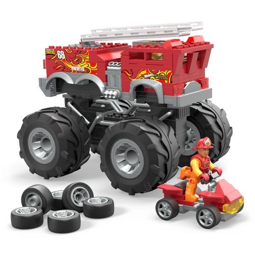 [MTHHD19] Hot Wheels Mega Monster Truck HW 5Alarm 284pzs 5a+