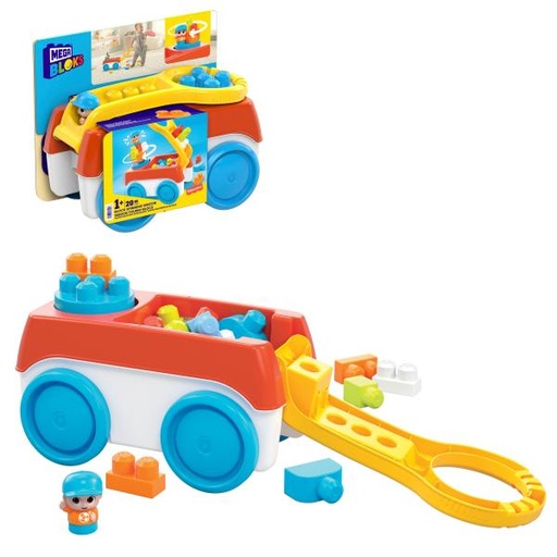 [MTHHN00] Fisher Price /  Mega Block Vagón Giratorio de Bloques 1a+