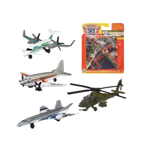 [MTHHT34] Matchbox Aviones Metálicos Sky Busters con Alfombra Surt/7 3a+