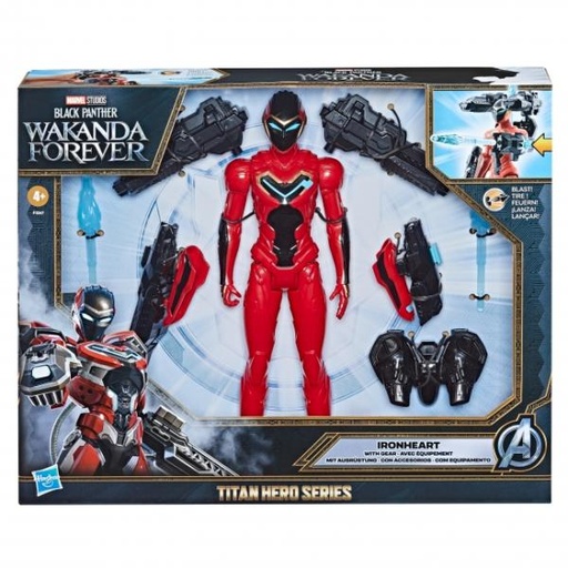[HBF3347] Figura Malvel  Pantera Negra Wakanda Forever IronHeart  4a+