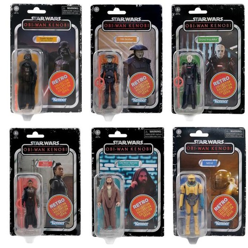 [HBF4201] Mini Figuras Star Wars Serie Retro Blister 4a+ ( Surtido de 5 Se venden por Separado )