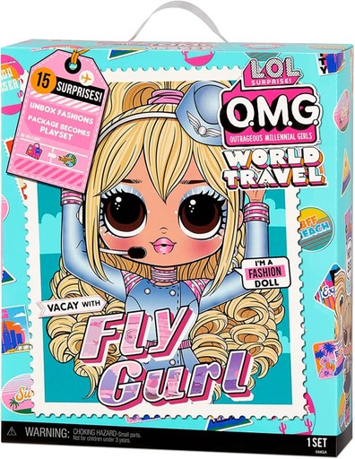 [MG576020] Muñeca L.O.L Surprise O.M.G World Travel 3a+ ( Surtido de 3 Se venden por separado )