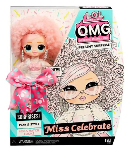 [MG579755] Muñeca L.O.L. Surprise OMG Otrageous Millennial Grils Miss Celebrate 3a+