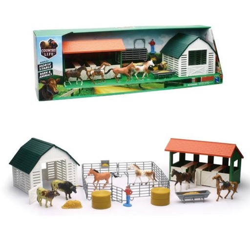 [TY05516A] Granja Set de Caballeriza  Country Life 3a+