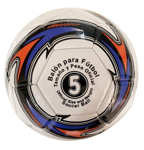 [WX445757] Balón de Fútbol PVC #5 Cosido a Maq. Neumático de Poliéster