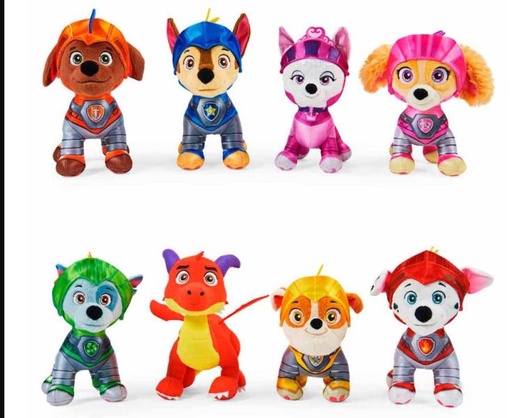 [BT6044393] Peluche Paw Patrol Rescue Knights 3a+ / Surtido de 8 / Se venden por separado