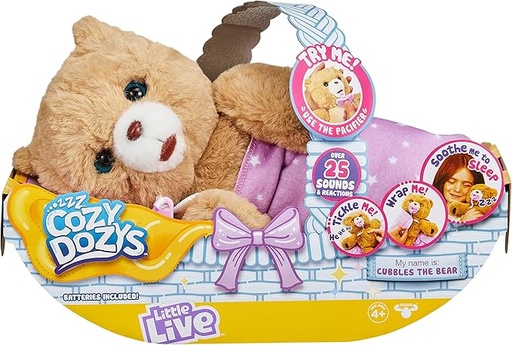 [BT26297] Little Live Pets Cozy Dozys Cachorros de Oso 4a+