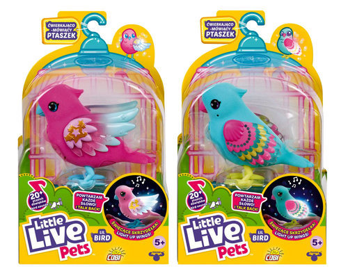 [BT26401] Little Live Pajaritos Individuales Cantan y Repiten lo que Dices 5a+ Surtido de 2 Se Venden por Separado