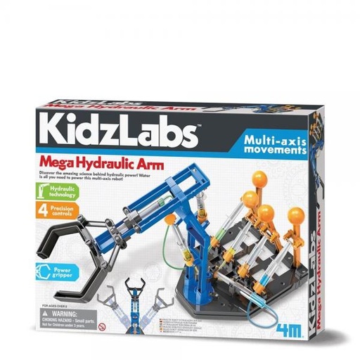 [4M3427] Kidzlabs Brazo Robot Hidráulico de Ejes 8a+