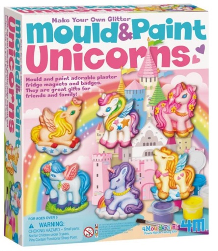 [4M4708] Unicornios de Yeso Moldea y Pinta 5a+
