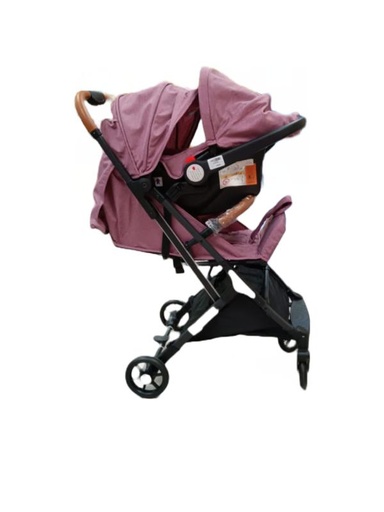 [FDAH275P] Baby Basics Coche 4 Ruedas con Portabebé 154Kg Máx Rosado