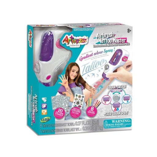 [TA08320] Juego Profesional Tatoo con Aerógrafo 8a+