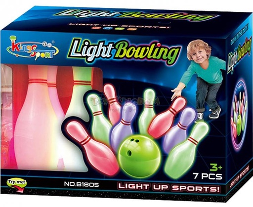 [KGB1805] Juego de Bolos Brilla en la Oscuridad 7pzs 3a+ (202008)