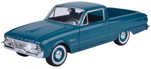 [MX79321] Carro 1:24 1960 Ford Ranchero Rojo y Verde 3a+