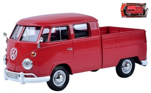 [MX79343] Carro 1:24 Volkswagen Doble Cabina Pickup RojoVerde 3a+