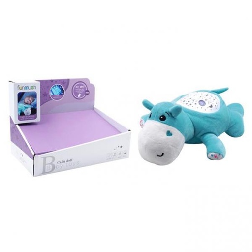 [WWFM6666] Peluche Relajante Hipopótamo Luz y Sonidos 0m+ (442497)