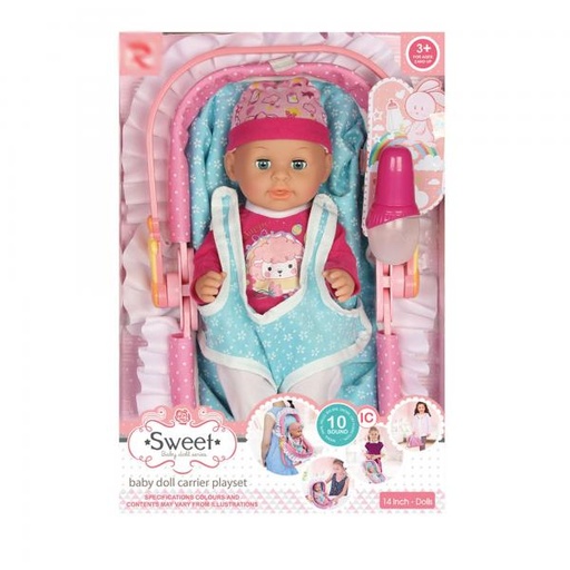 [WW8591] Bebé con Portabebé 10sonidos 3a+(440561)