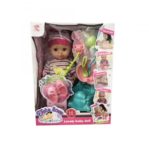 [WW8653] Bebé Lovely Tutu Love con Accesorios 10Sonidos 3a+(440660)
