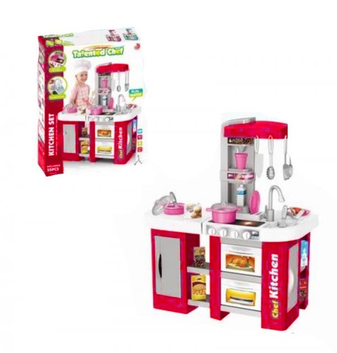 [WW92246A] Cocina Roja Chef Talentoso (a) 58pzs 3a+ (436229) Tamaño:  61 x 33 x 72.5cm