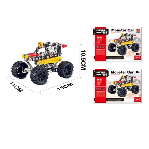 [WW526] Carro Monster Armable 200pzs 8a+ (440127)