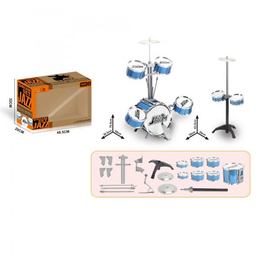 [WW88911] Set de Bateria Musical 25pzs 3a+ (441995)