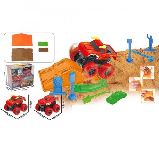 [WW168A] Monster Truck Bigfoot Con Arena 300gr 11pzs 3a+ (443111)