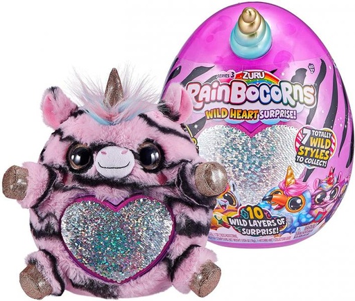 [ZU9215] Huevo Sorpresa Rainbocorns Wild Heart Serie3 3a+ (Surtido de 7 - Se venden por separado )