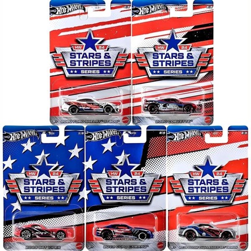 [MTGRT01] Hot Wheels Carro Individual Stars & Stripes y Volkswagen 3a+