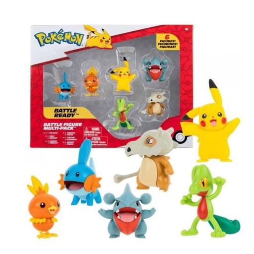 [JZPKW2469] Figura Pokémon de Batalla Multipack 6pzs 4a+