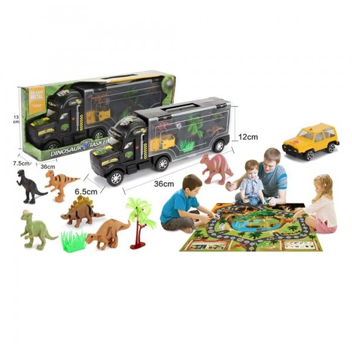 [WWLA016D] Camion Transportador con Dinosaurios 3a+ (443425)