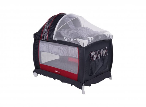 [AC211029034] Baby Basics Encierro Space Cambiador con Toldo Gris con Rayas
