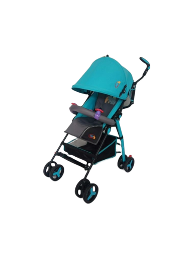 [FDAH130GG] Baby Basics Coche Somb p/Bebé Verde con Gris Est de Animales (439152)