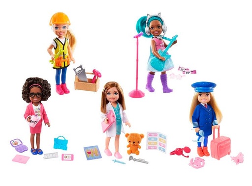 [MTGTN86] Muñeca Barbie Chelsea Puede Ser… Profesiones 3a+ ( Se Venden por separado )