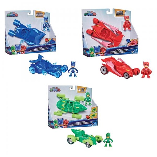 [HBF2109] Vehículo Deluxe Pj Mask 2en1 3a+ / Surtido de 3 / Se venden por separado