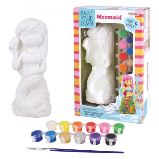 [CMDIY743] Sirena de Yeso para Pintar 3a+