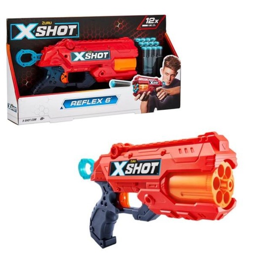 [ZU36433] Lanzador de Dardos de Espuma XShot Reflex 6 8a+