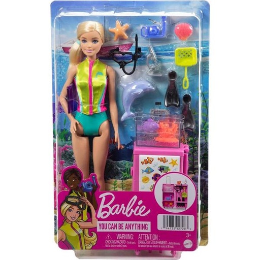 [MTHMH26] Muñeca Barbie Bióloga Marina 3a+