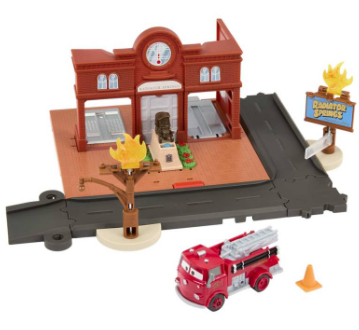 [MTHMD73] Set de Juego Disney Pixar Cars de la Estación de Bomberos de Red 3a+