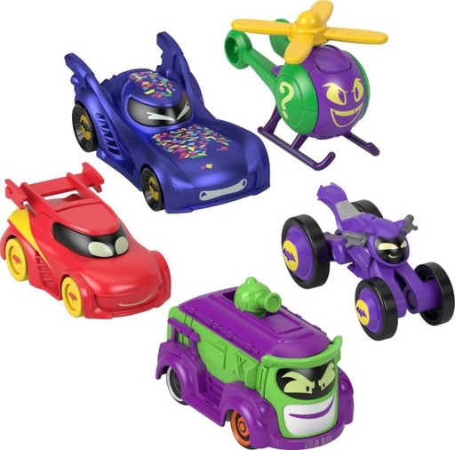 [MTHML20] Fisher Price /  Carritos BatWheels DC Set de 5 3a+