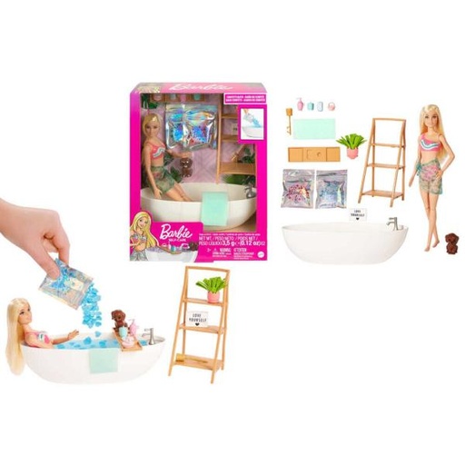 [MTHKT92] Muñeca Barbie Baño de Confete 3a+