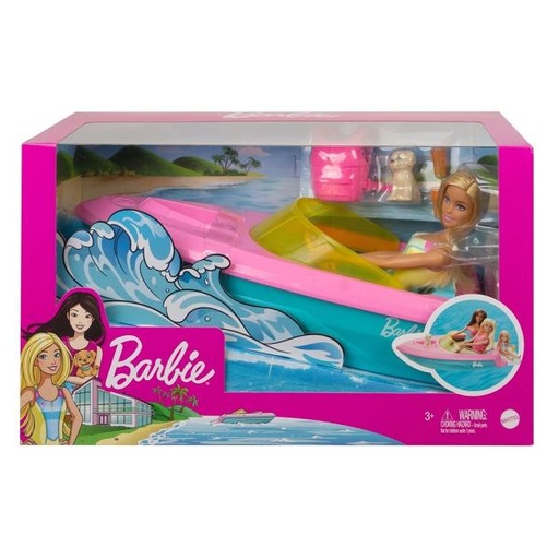 [MTGRG30] Muñeca Barbie con Lancha 3a+