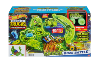 [MTHPN72] Hot Wheels Pista Monster Trucks Gunkster Ooze Batlle 4a+