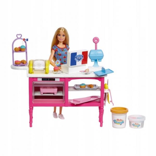 [MTHJY19] Muñeca Barbie Malibu Set de Reposteria 18Pzs 5a+