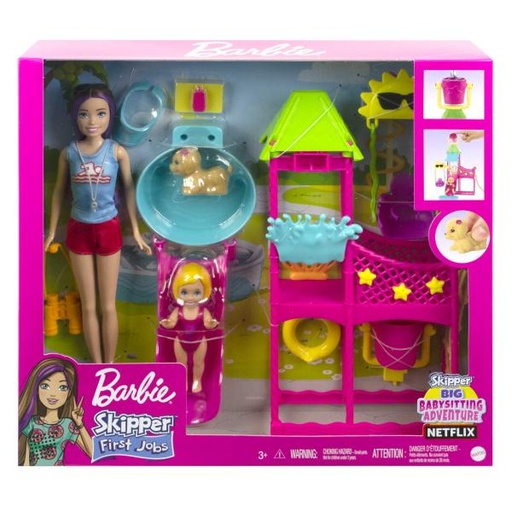 [MTHKD80] Muñeca Barbie Skippers Primeros Trabajos 3a+
