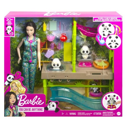 [MTHKT77] Muñeca Barbie Rescate de Pandas 3a+