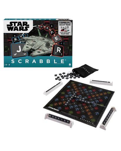 [MTHJM14] Mattel Games - Juego de Mesa Scrabble de Star Wars 10a+