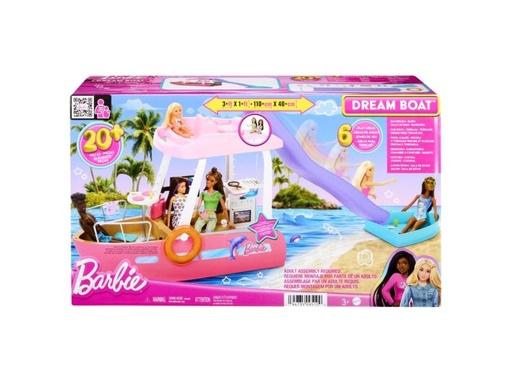 [MTHJV37] Barco del Sueño de Barbie Con Areas de Juego 20Pzs 3a+