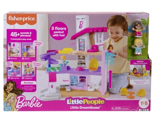 [MTHJL88] Fisher Price /  Casa de los Sueños Barbie Little people 1 1/2 a 5a