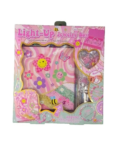 [HF219GF] Joyero Iluminado con Abalorios de Moda de Flores 6+