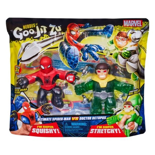 [BT41378] Figuras Goot Jit Zu Marvel SpiderMan Set de 2 4a+